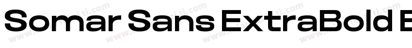 Somar Sans ExtraBold Expanded字体转换